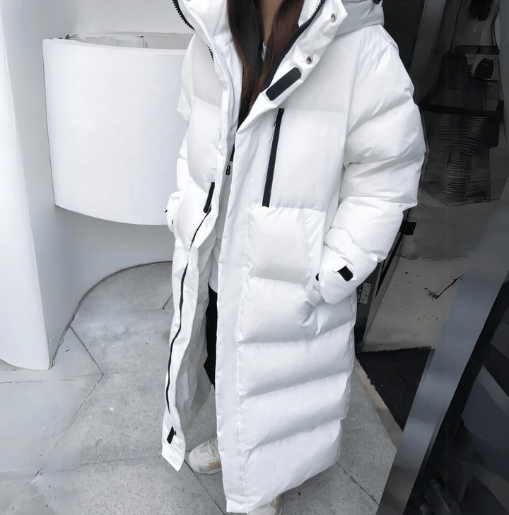 Women's Long Padded Hooded Jacket