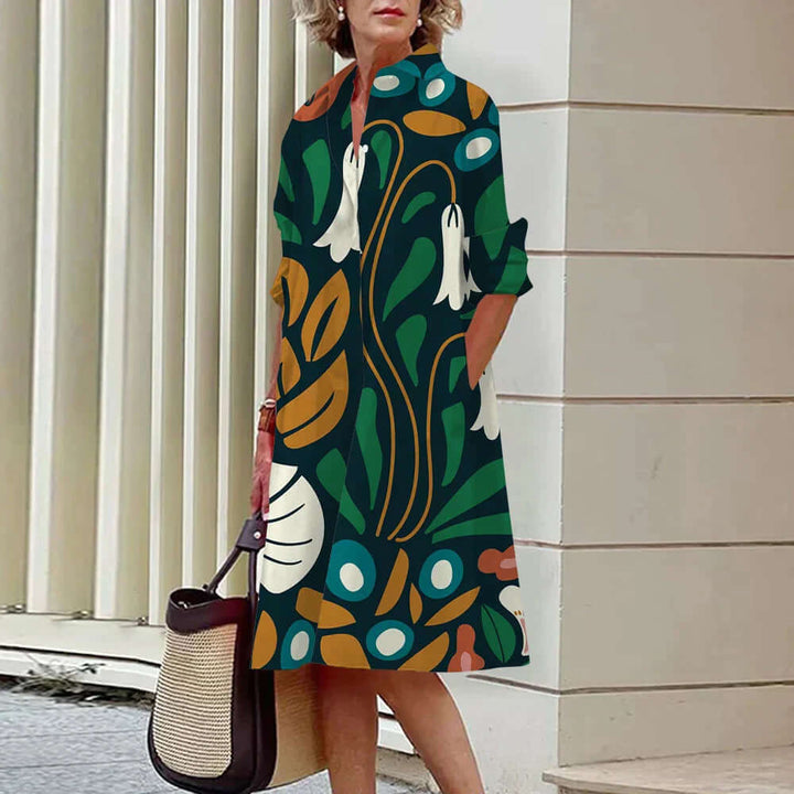 Women's Casual Knee-Length Midi Dress: Stretch, Breathable, Comfortable