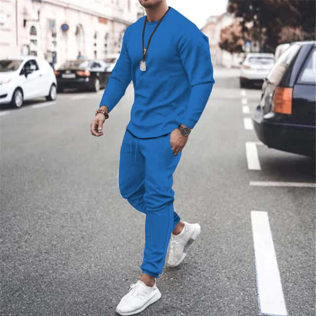 Men's Soft Long-Sleeve Top & Jogger Set