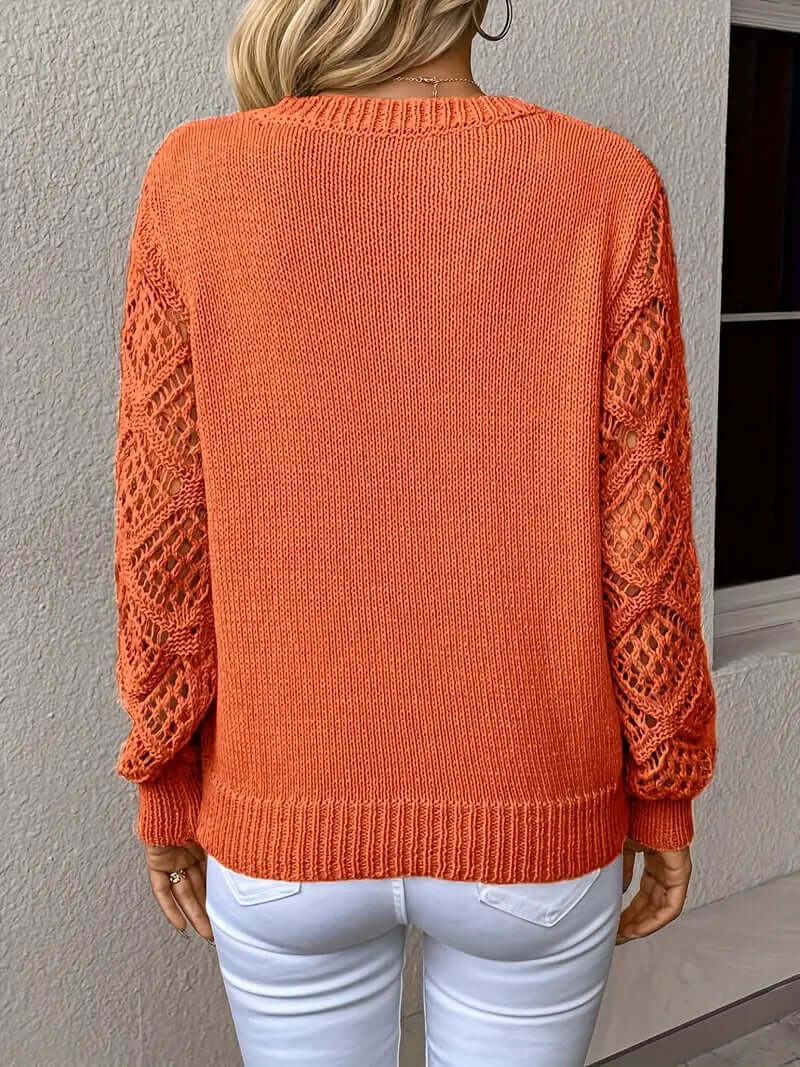 Women's Relaxed Fit V-Neck Knit Sweater
