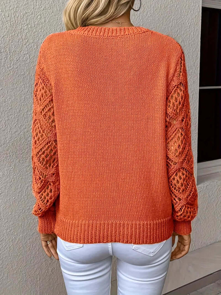 Women's Relaxed Fit V-Neck Knit Sweater