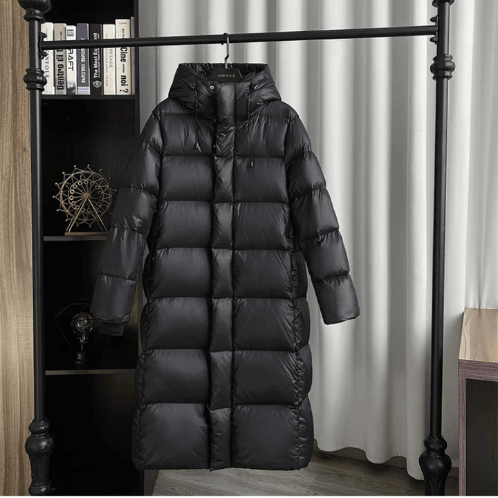 Women's Long Padded Jacket - Winter Warmth & Style