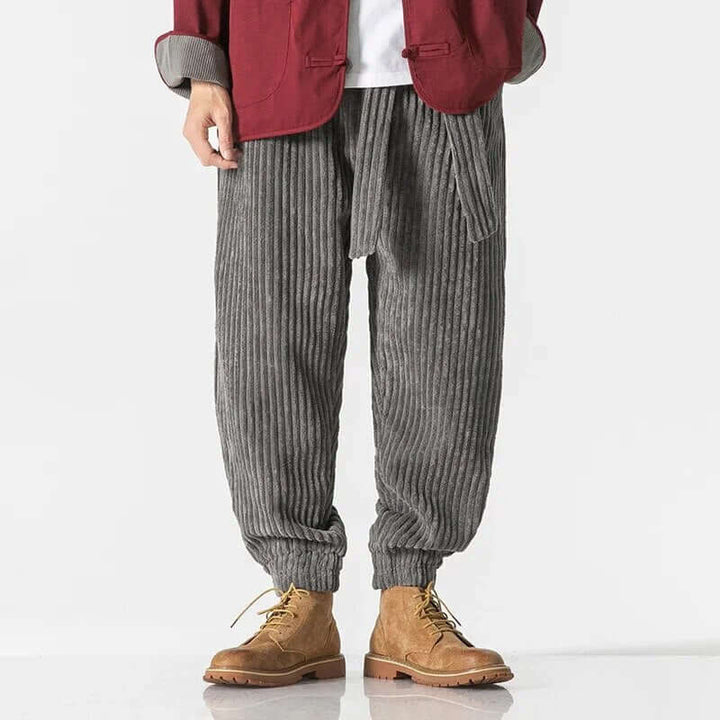 Men's Casual Corduroy Trousers: Relaxed Fit Joggers