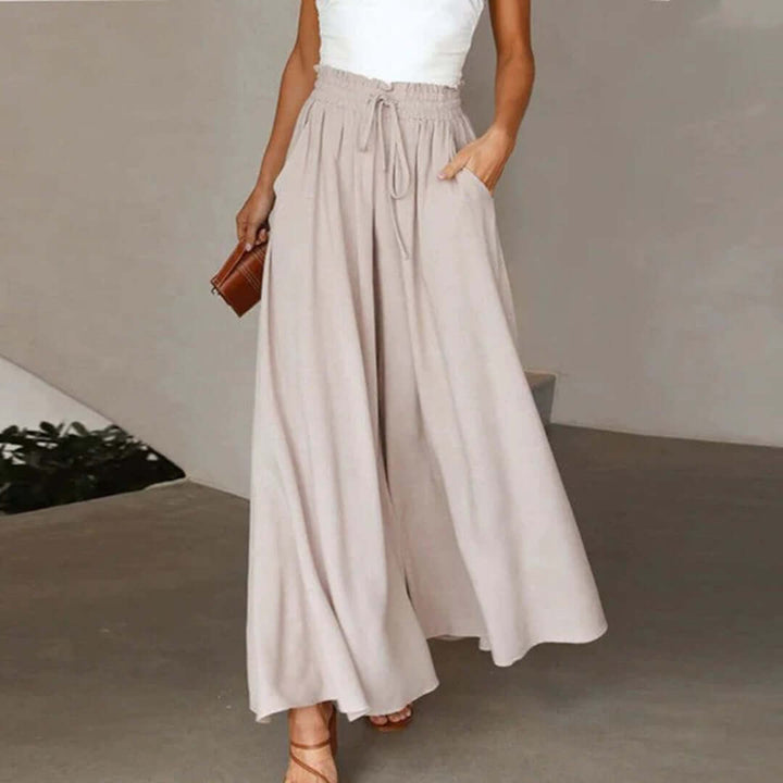 Women's Flowy Maxi Skirt with Pockets
