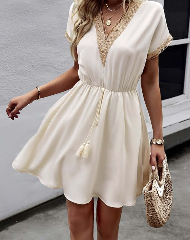 Women's Breathable Cotton Midi Dress
