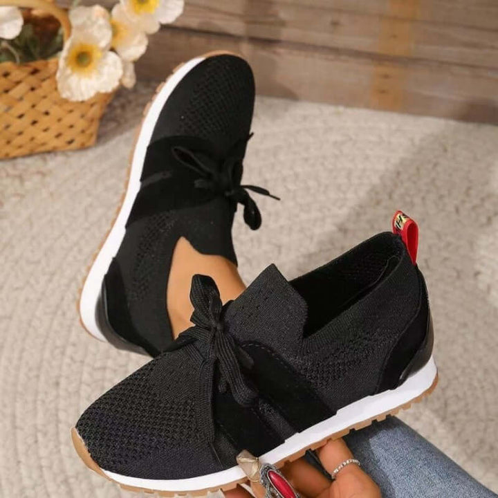 Women's Casual Lace-Up Sneakers: Comfortable & Breathable