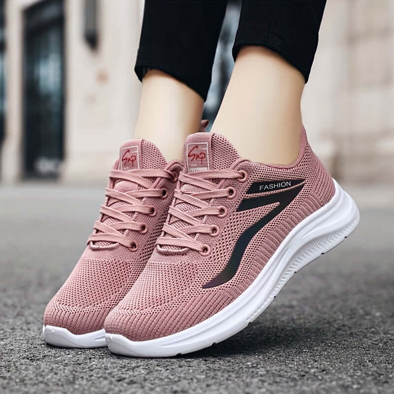 Women's Breathable Mesh Trainers with Cushioned Sole