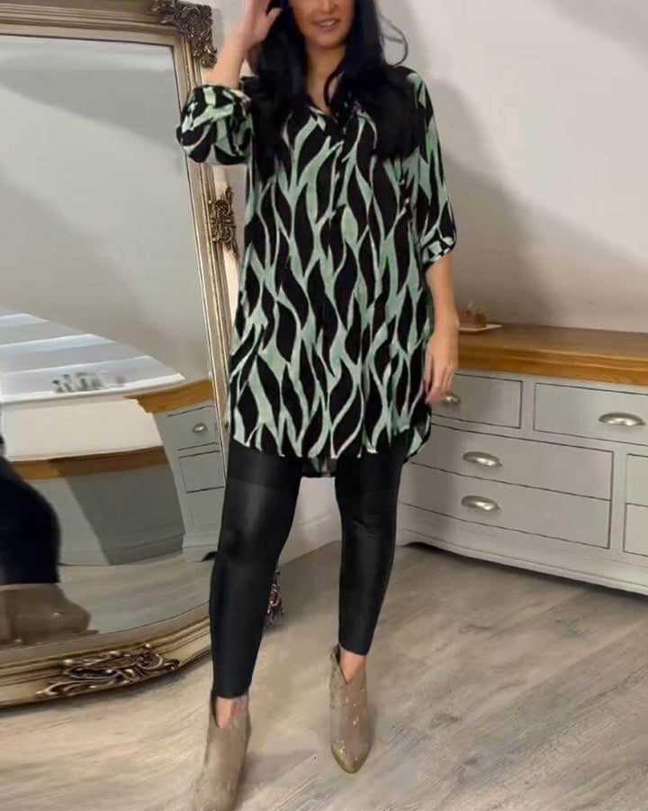 Women's Casual Long Sleeve Blouse - Lightweight & Comfortable Top