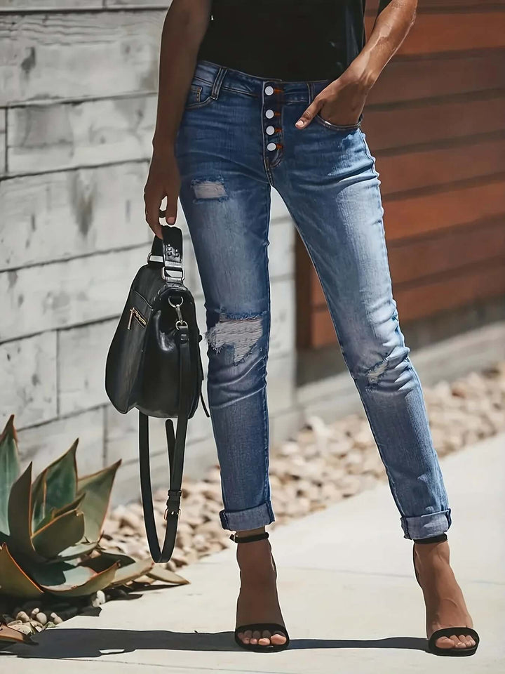 Women's High-Waisted Relaxed Fit Jeans