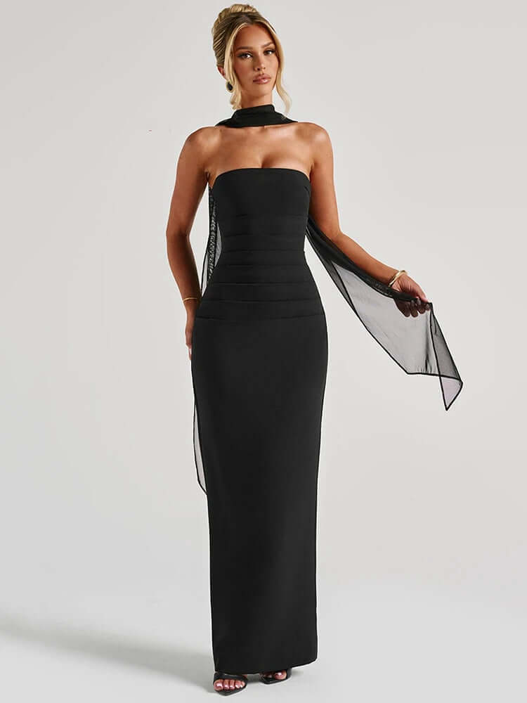 Elegant Floor-Length Women's Evening Gown