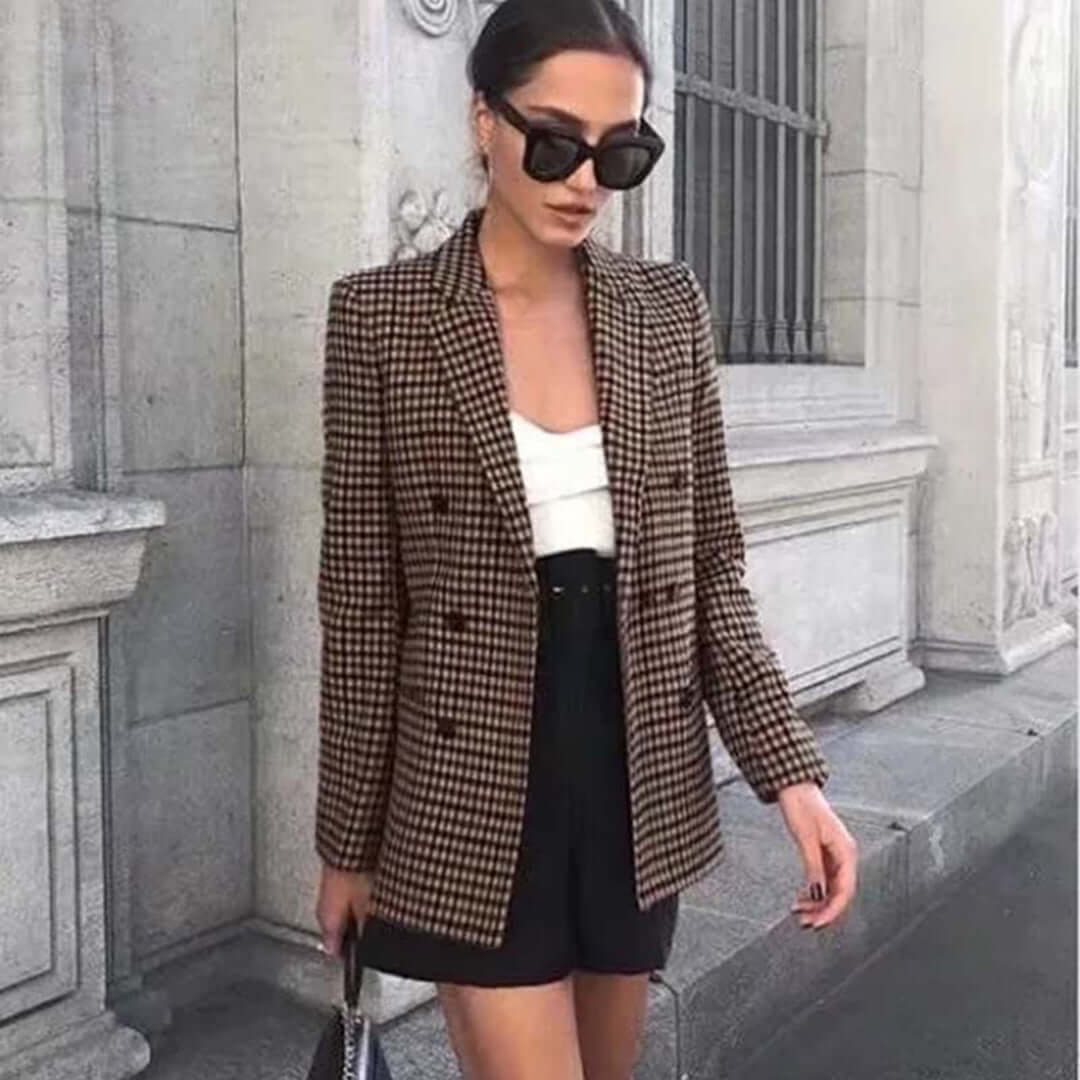 Men's Slim-Fit Double-Breasted Blazer