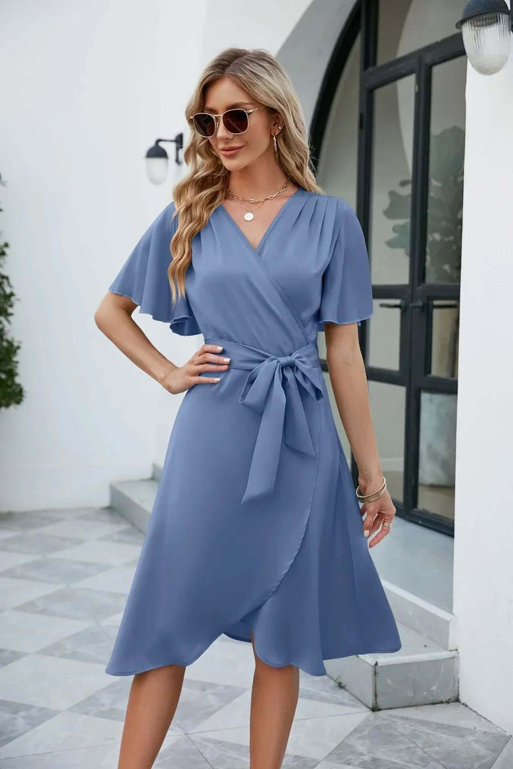 Women's Summer V-Neck Flowy Dress