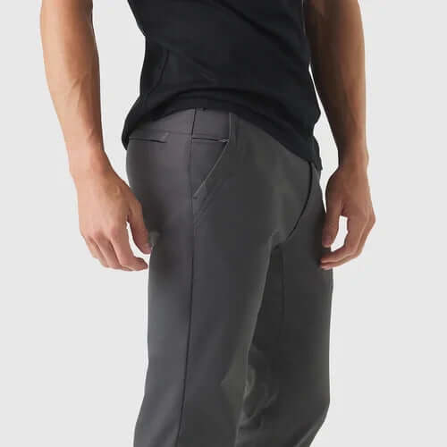 Men's Dirt-Repellent Casual Trousers: Slim Fit Outdoor Pants