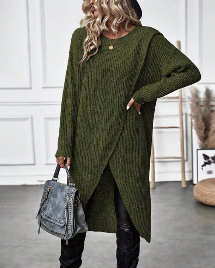 Women's Solid Midi Dress: Everyday Elegance