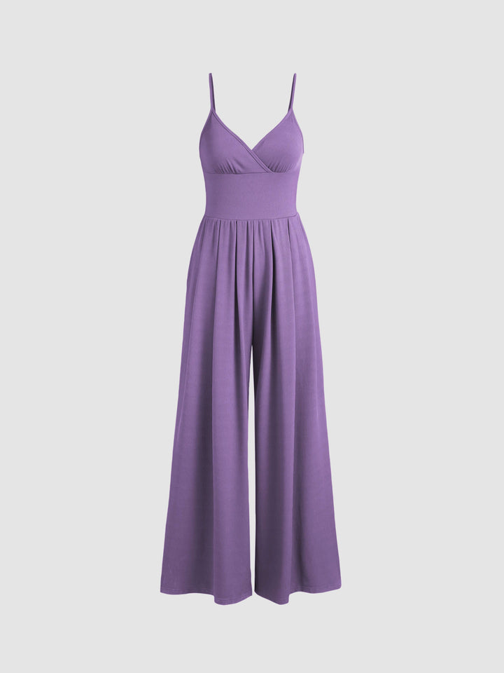 Women's Wide Leg Sleeveless Jumpsuit