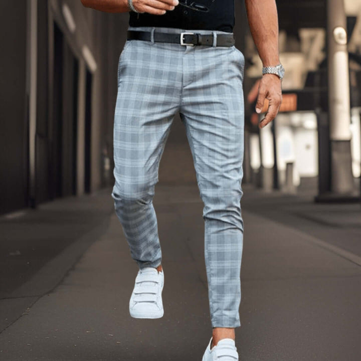 Men's Retro Print Tapered Fit Trousers