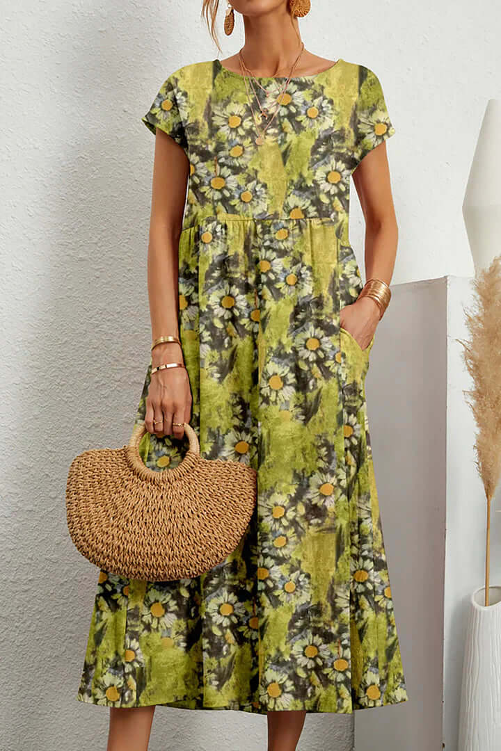 Summer Printed Midi Dress