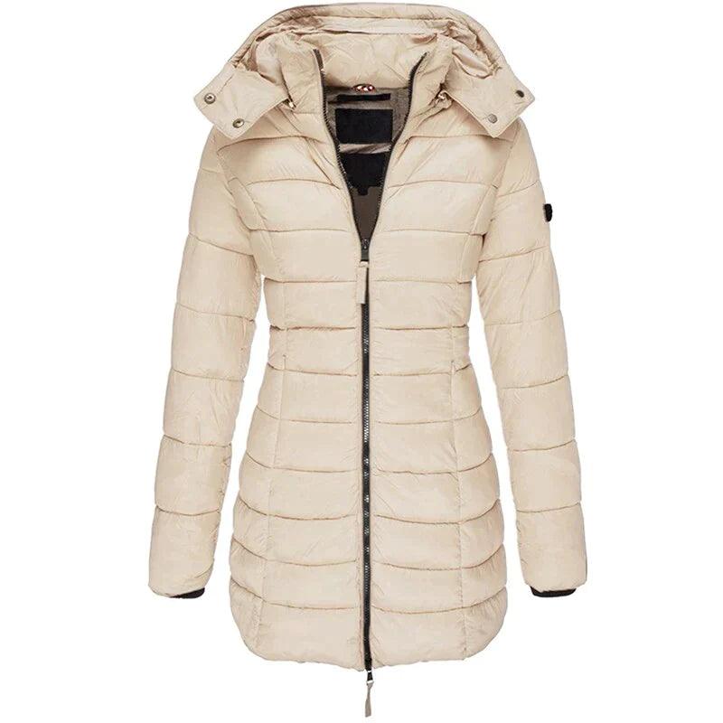 Women's Long Hooded Puffer Jacket