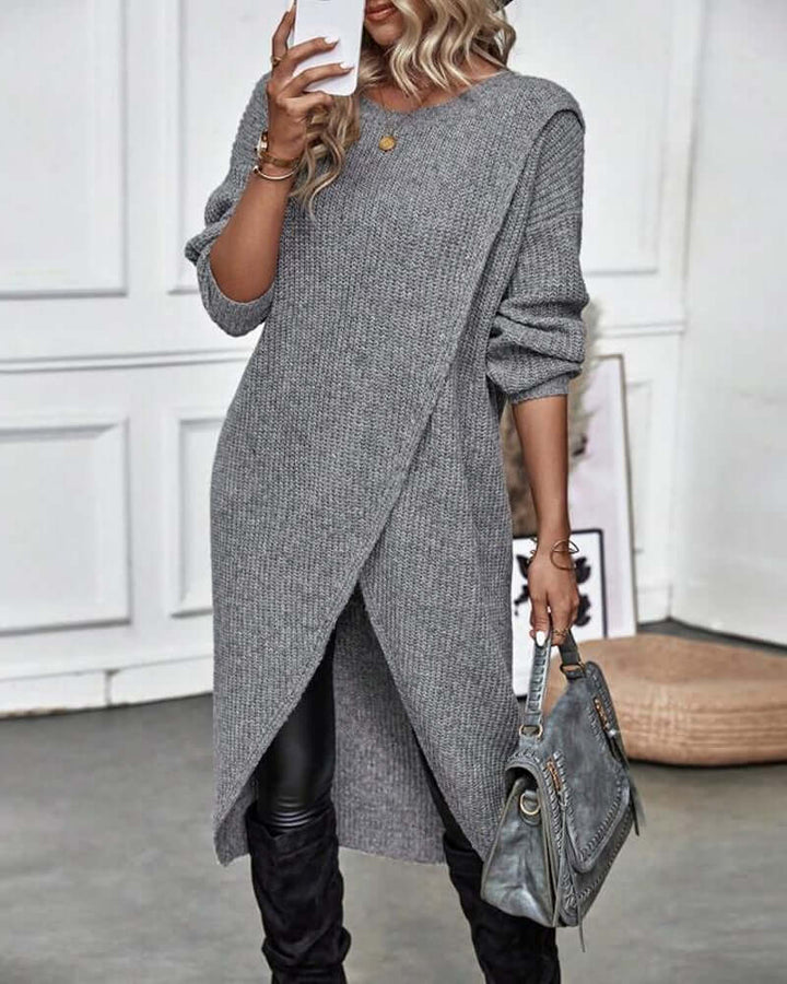 Women's Solid Midi Dress: Everyday Elegance
