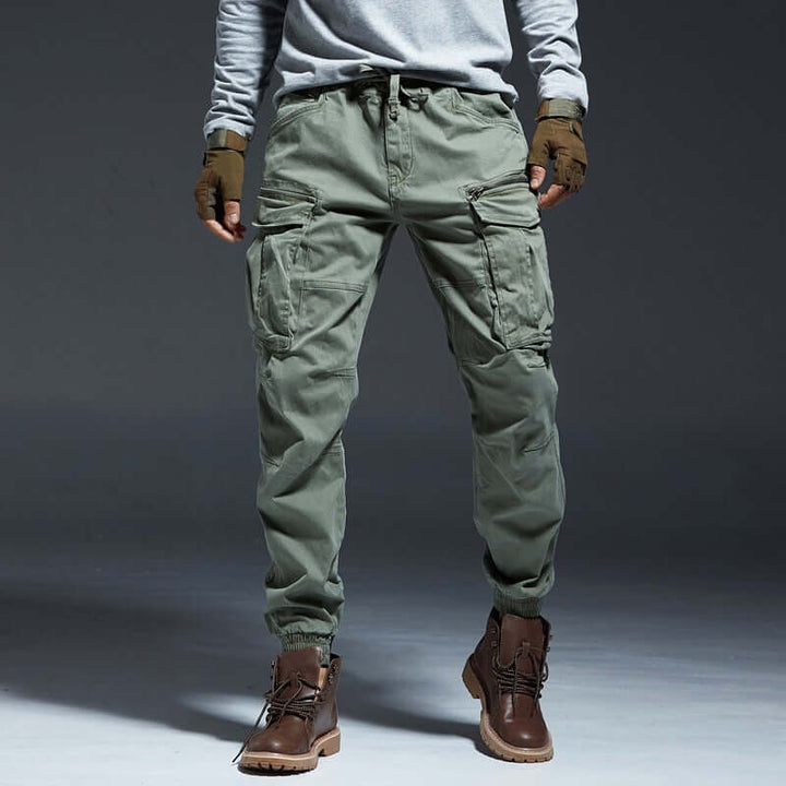 Men's Elastic Waist Cargo Pants: Comfortable & Stylish