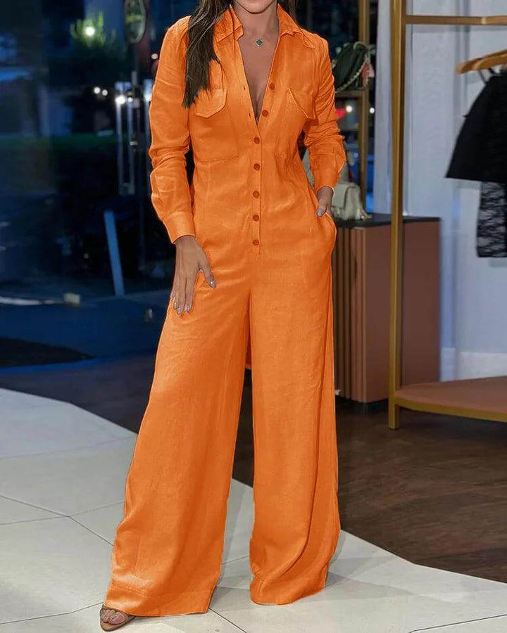 Elegant Sleeveless Wide-Leg Jumpsuit for Women