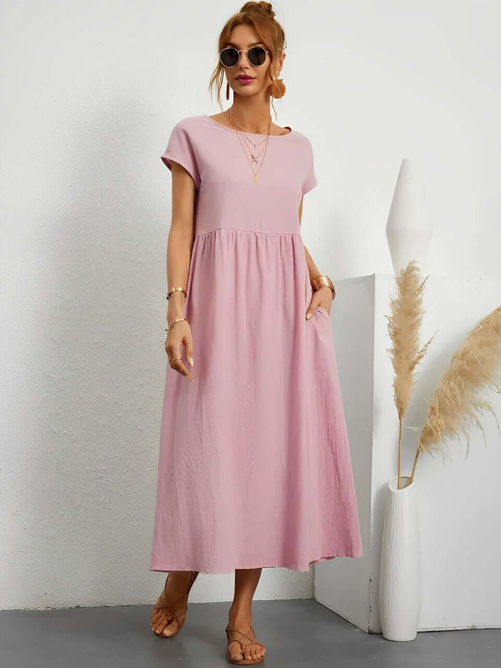 Summer Cotton Dress: Relaxed Fit, Breathable & Comfortable