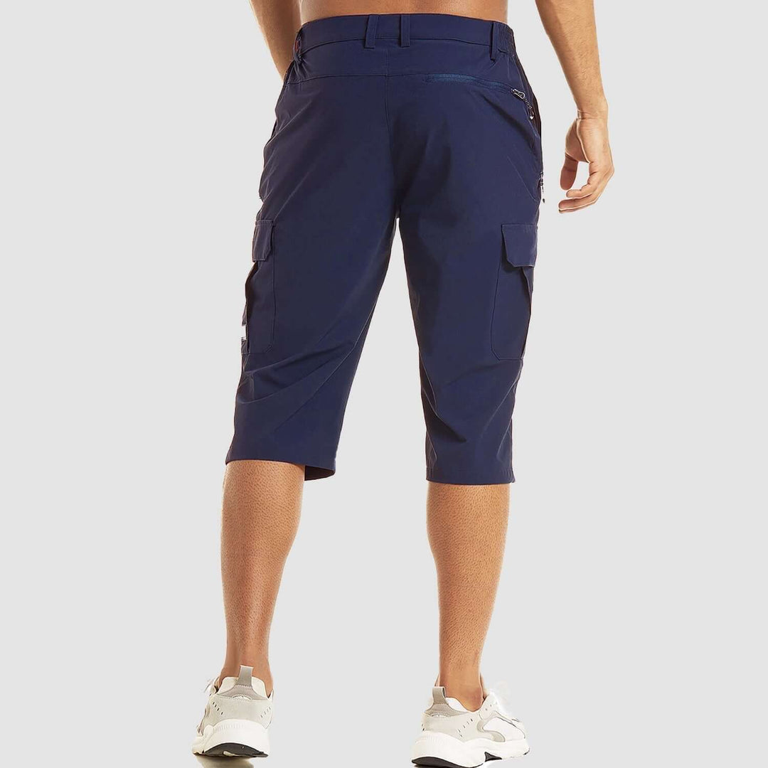 Men's Outdoor Walking Shorts: Multi-Pocket Hiking Shorts