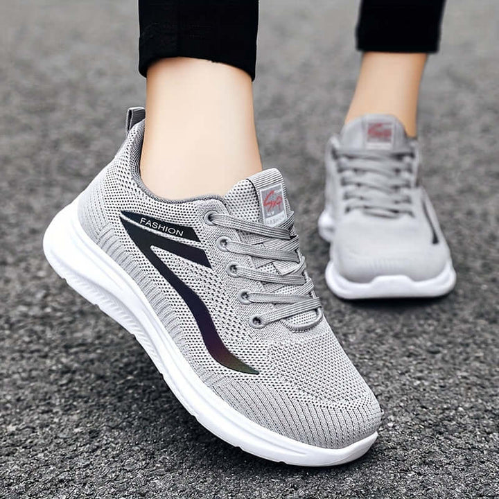 Women's Breathable Mesh Trainers with Cushioned Sole