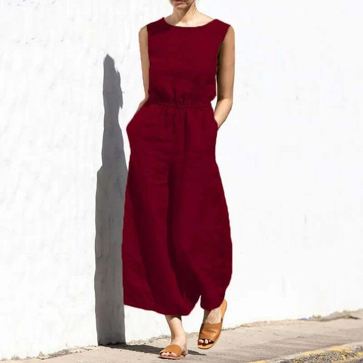 Women's Sleeveless Jumpsuit: Casual & Formal Wear