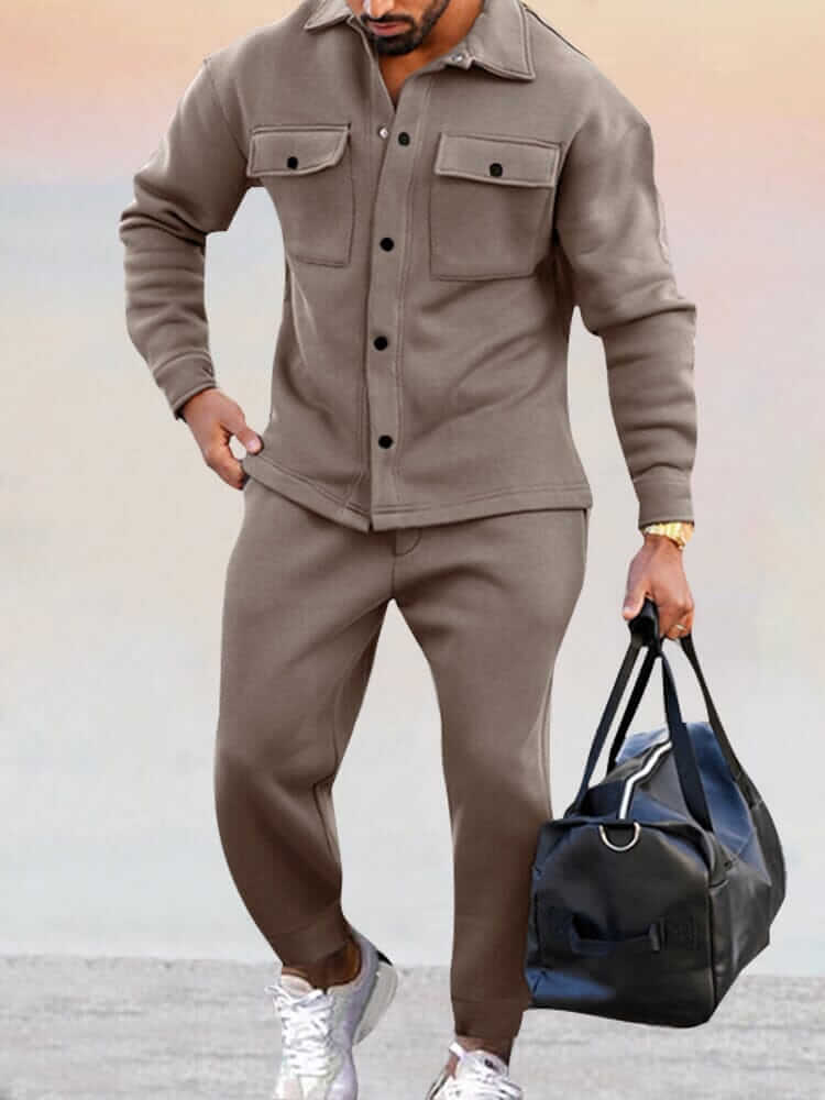 Men's Casual Two-Piece Athleisure Set