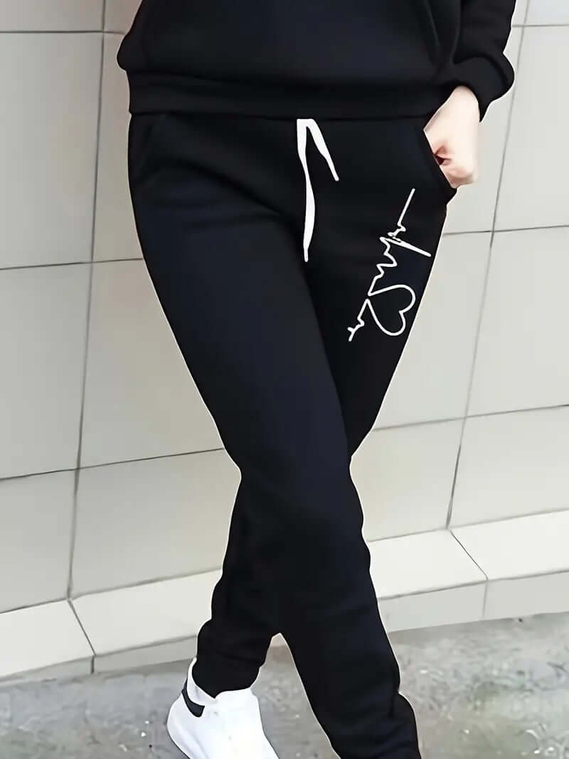 Women's Sporty Hoodie and Pants Set