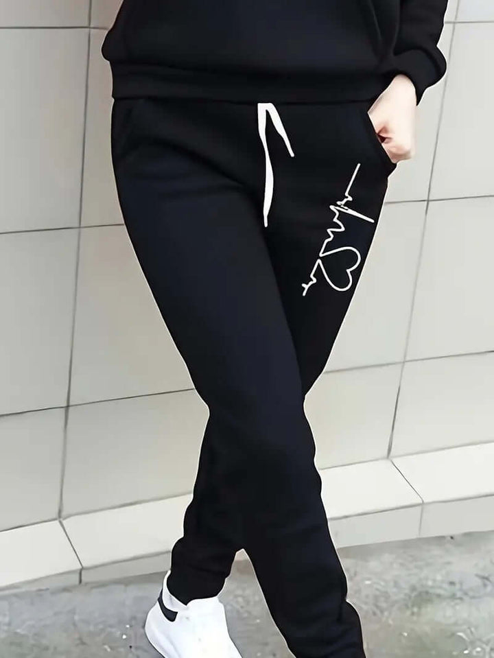 Women's Sporty Hoodie and Pants Set