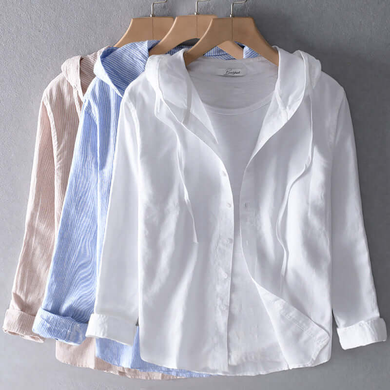 Lightweight Hooded Shirt: Breathable Casual Top