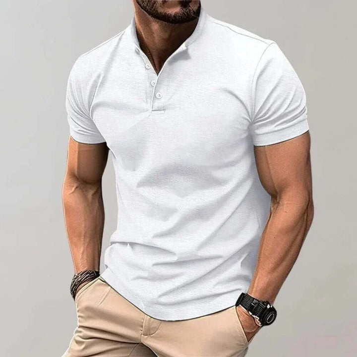 Men's Breathable Short-Sleeve Polo Shirt