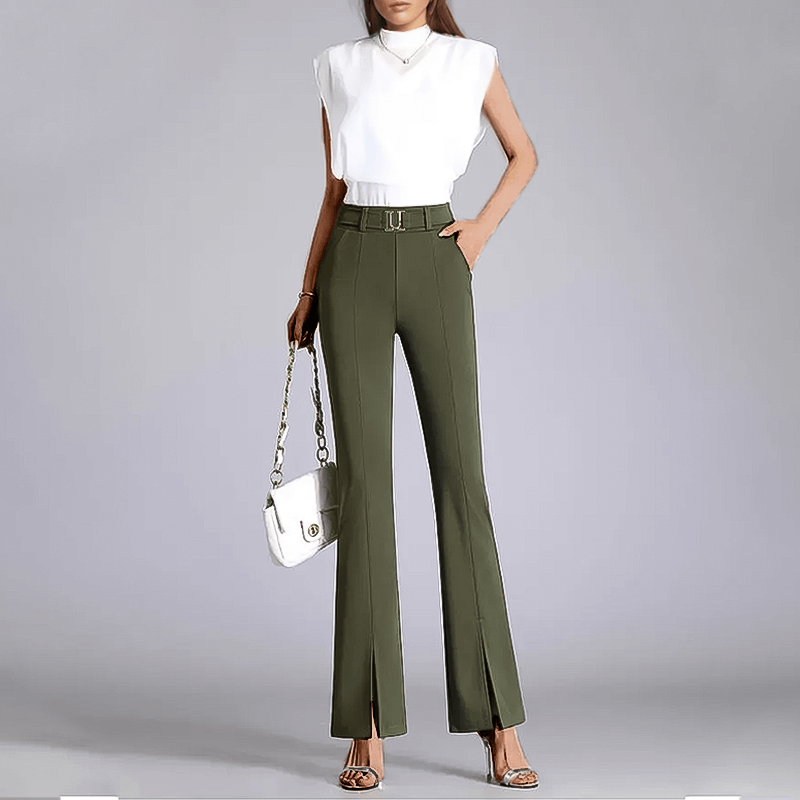 Women's High-Waisted Wide Leg Trousers