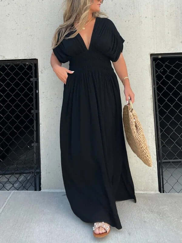 Women's Sleeveless Summer Dress: Casual Round Neck
