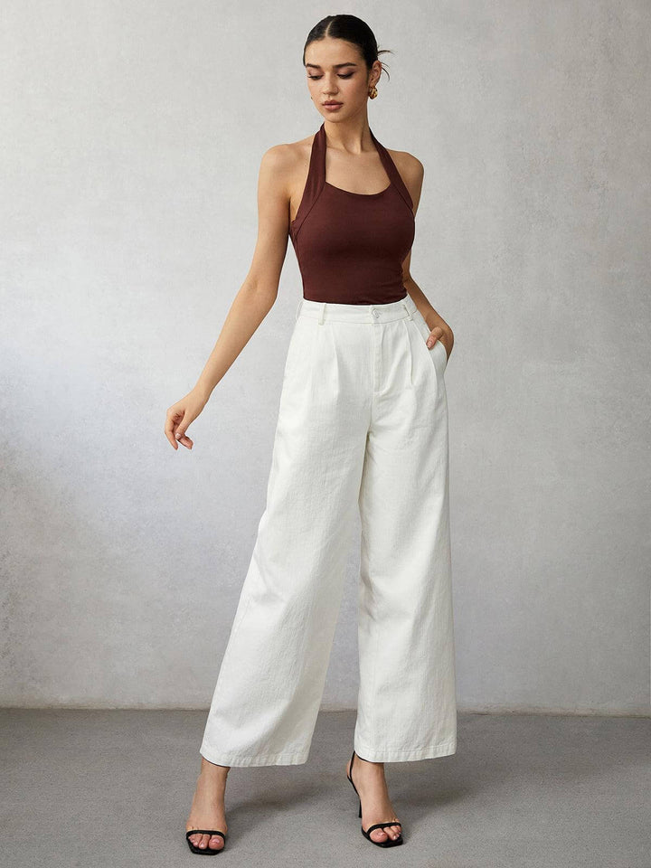 Women's High-Waisted Wide Leg Jeans: Elegant & Comfortable