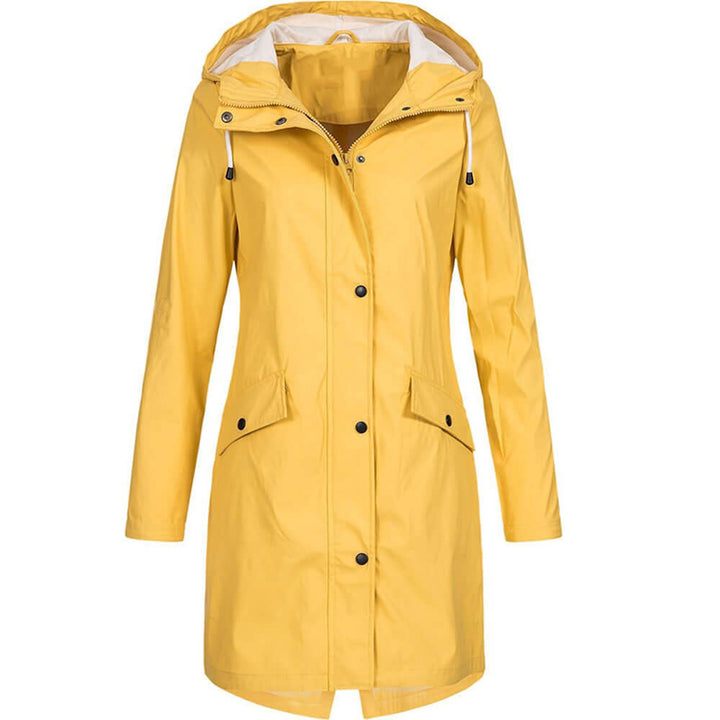 Women's Waterproof Hooded Raincoat: Stylish & Practical