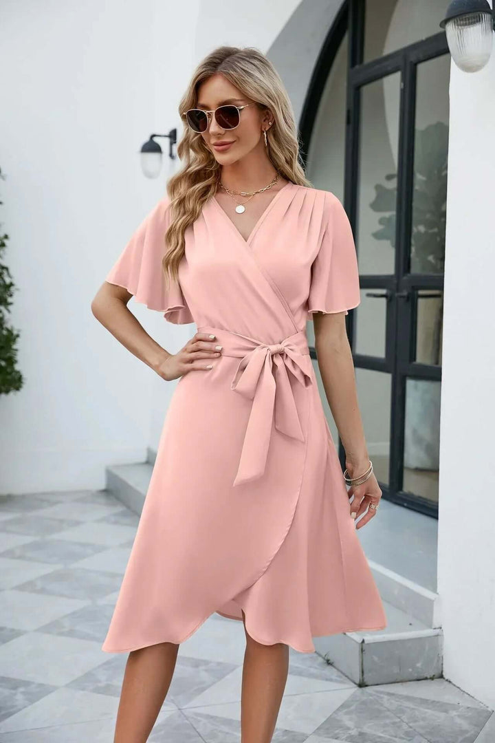 Women's Summer V-Neck Flowy Dress