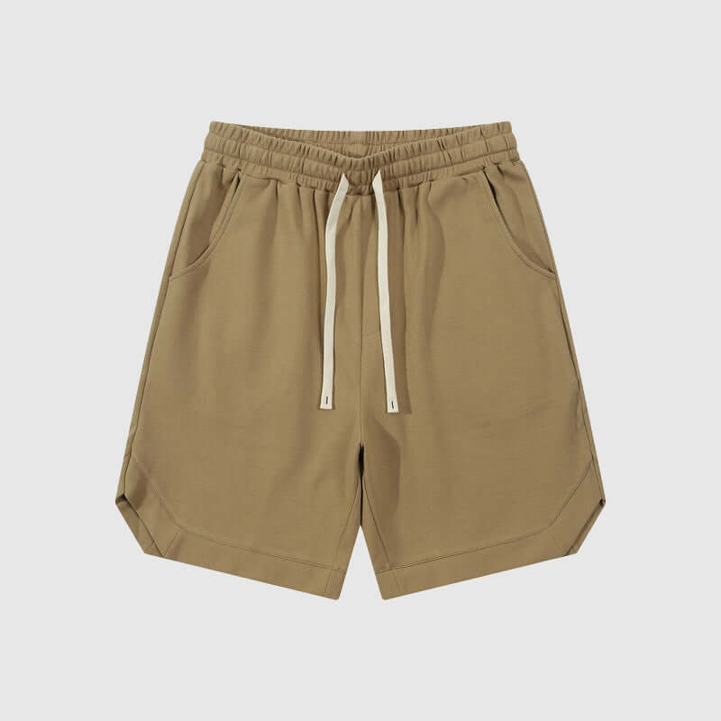 Men's Retro Cotton Twill Sport Shorts: Relaxed Fit