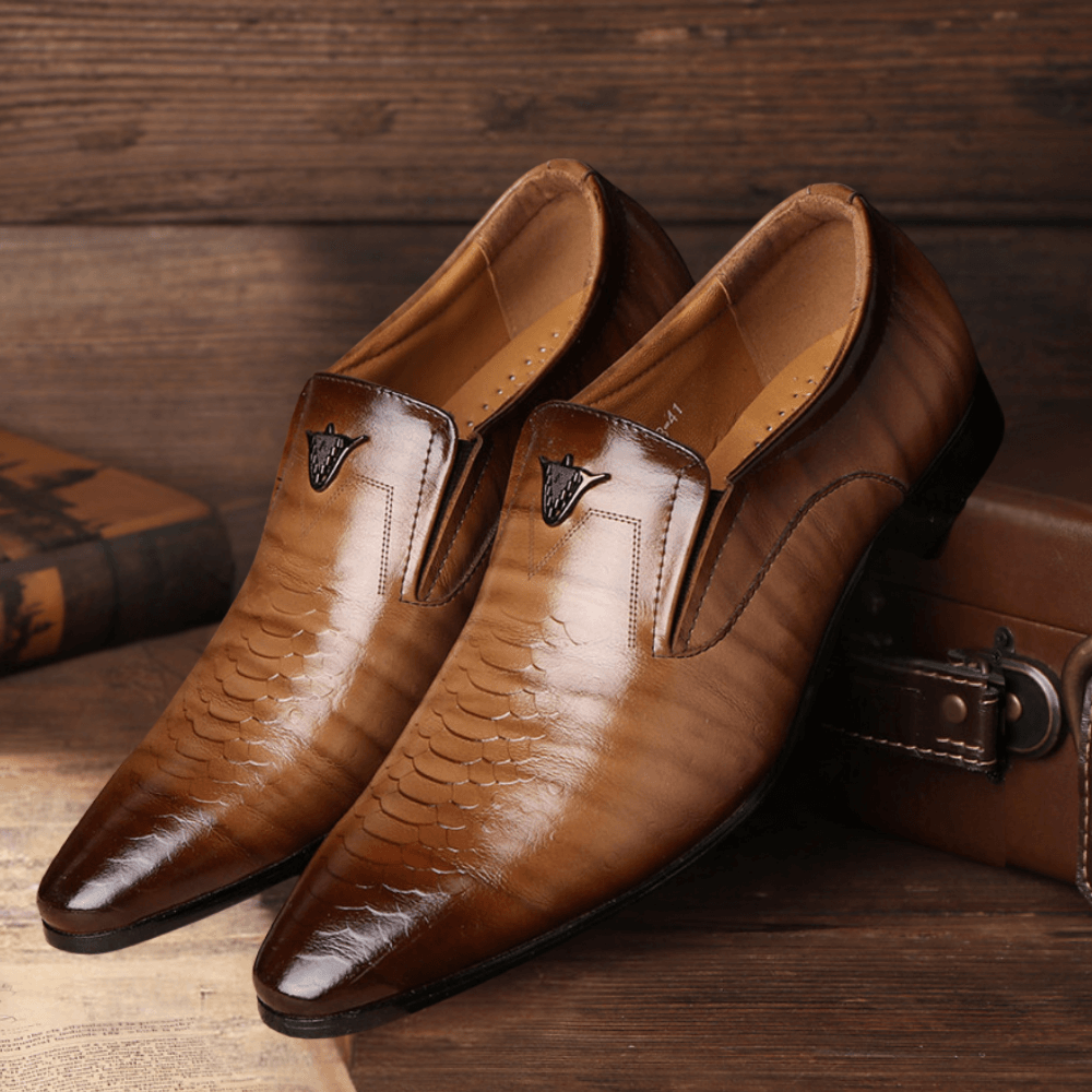 Men's Leather Formal Shoes: Classic Style, All-Season Comfort