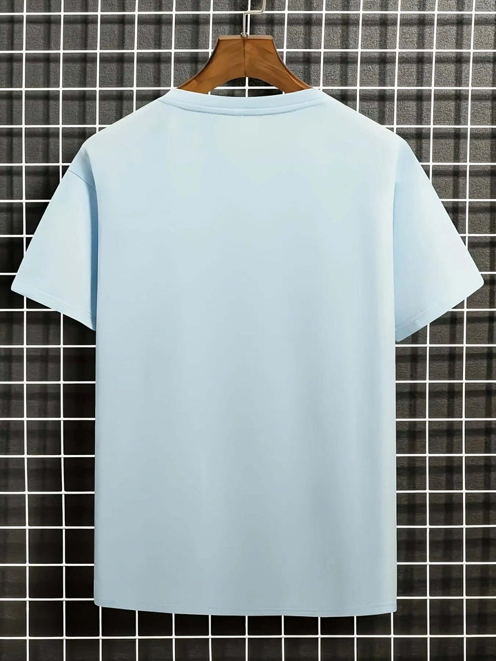 Men's Artistic Blossom & Wave Short Sleeve T-Shirt