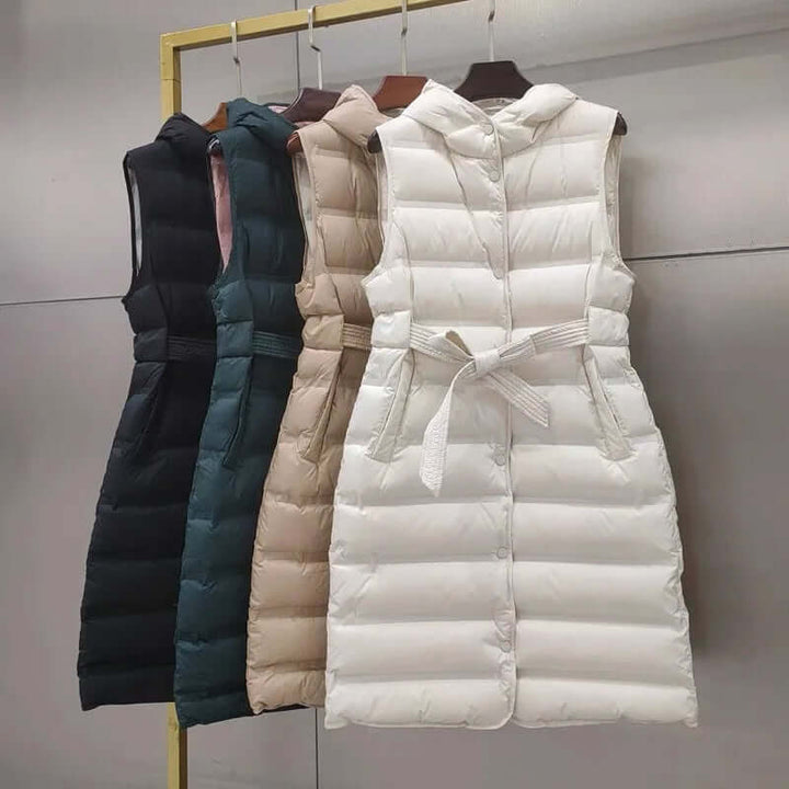 Women's Hooded Lined Vest: Warm & Stylish Outerwear
