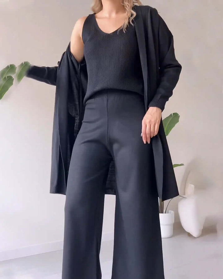 Elegant Women's Three-Piece Dress Set
