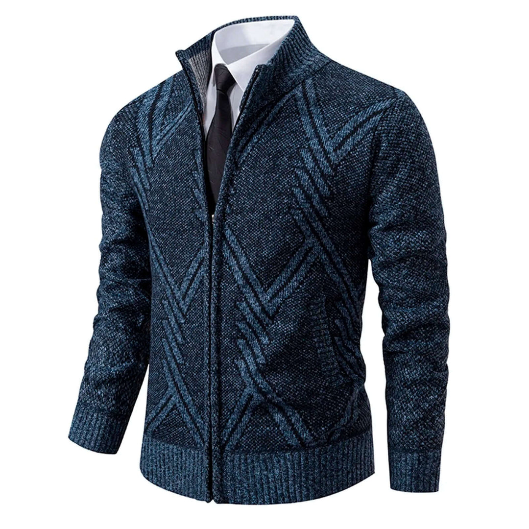 Men's Cozy Knitted Zip-Up Jacket