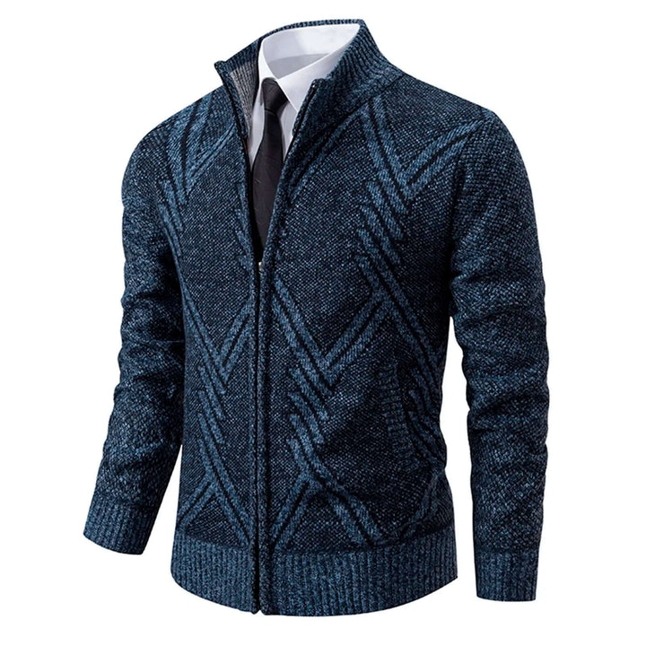 Men's Cozy Knitted Zip-Up Jacket