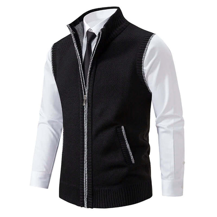 Men's Knitted Casual Cardigan with Pockets