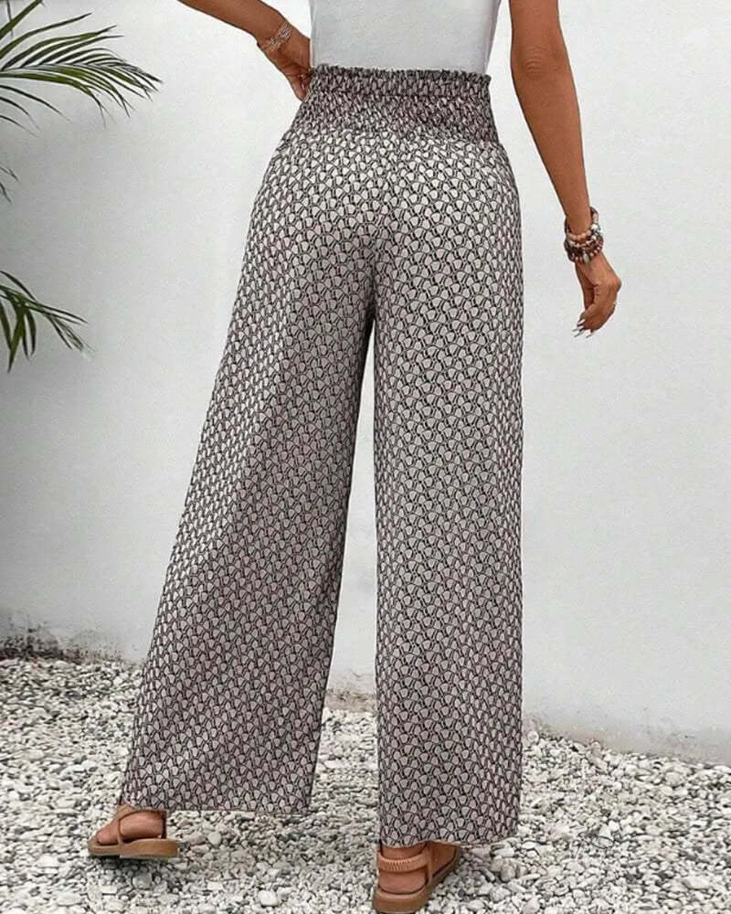 Women's High Waist Wide Leg Palazzo Pants