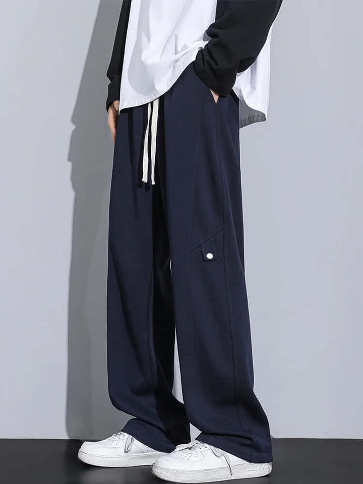 Men's Relaxed-Fit Cotton Trousers: Casual Everyday Pants