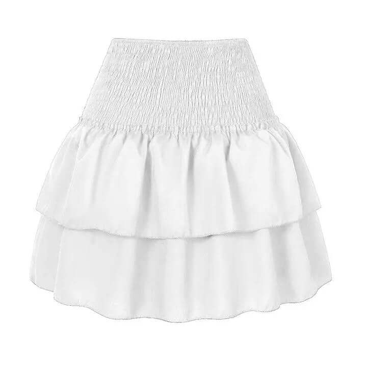 Women's Summer Mini Skirt: High-Waisted, Flowy Ruffle